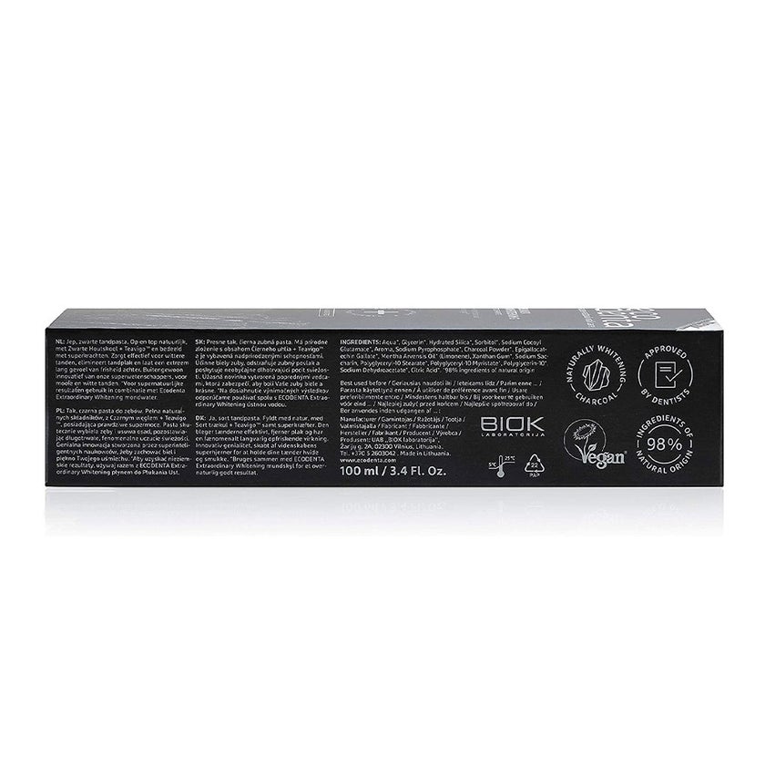 Ecodenta Fluoride Free Black Whitening Toothpaste 100ml
