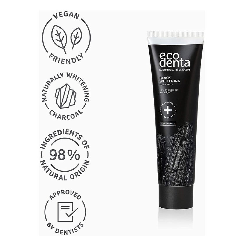 Ecodenta Fluoride Free Black Whitening Toothpaste 100ml