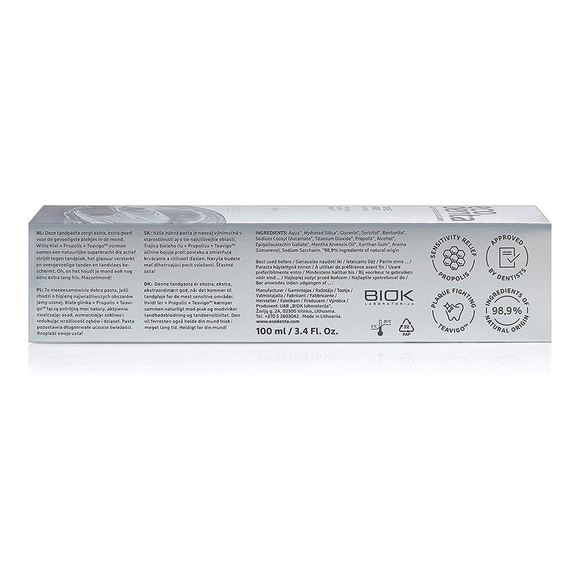 Ecodenta Triple Force Fluoride Free Toothpaste With White Clay And Propolis 100ml