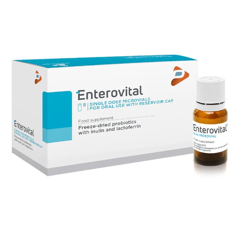 Enterovital Freeze-dried Probiotics Single Dose Micro Vials 10ml 8's