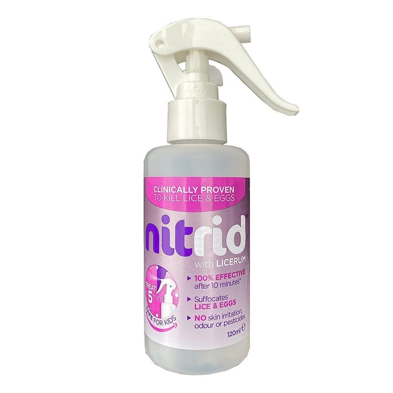 Nitrid Anti-Lice Spray For Kids & Adults 120ml