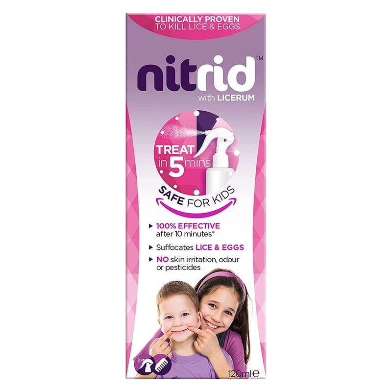 Nitrid Anti-Lice Spray For Kids & Adults 120ml