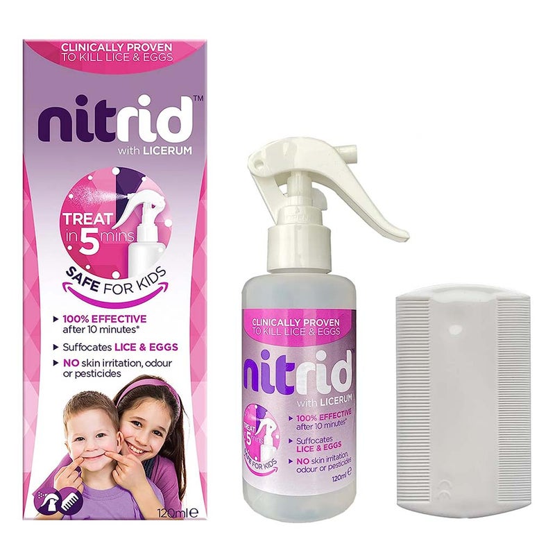 Nitrid Anti-Lice Spray For Kids & Adults 120ml