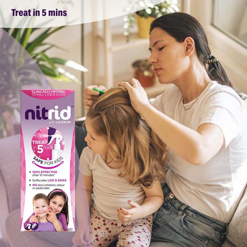 Nitrid Anti-Lice Spray For Kids & Adults 120ml