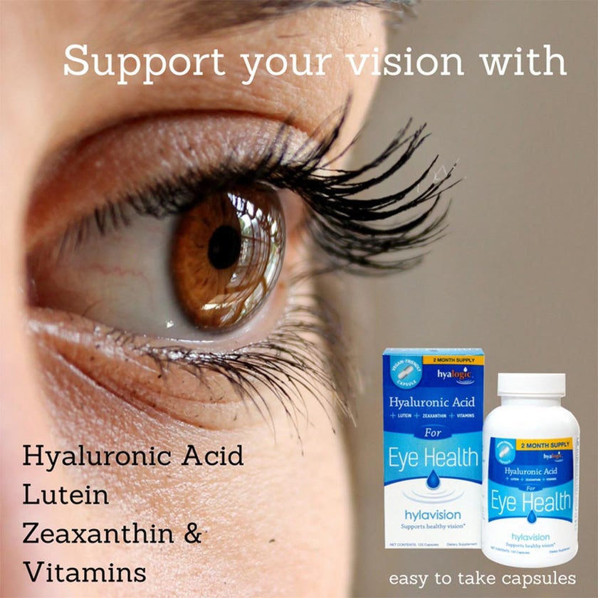 Hyalogic Hylavision Hyaluronic Acid Capsule For Eye Health, Pack of 120's