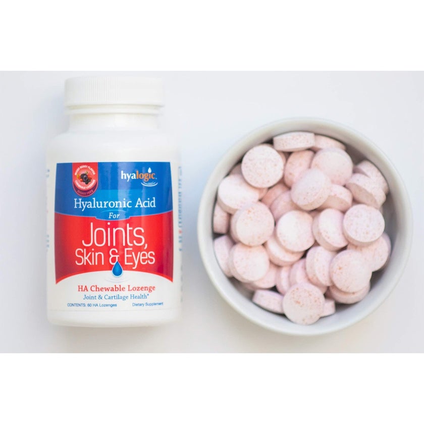 Hyalogic Hyaluronic Acid Chewable Lozenges For Joints, Skin & Eye, Pack of 60's