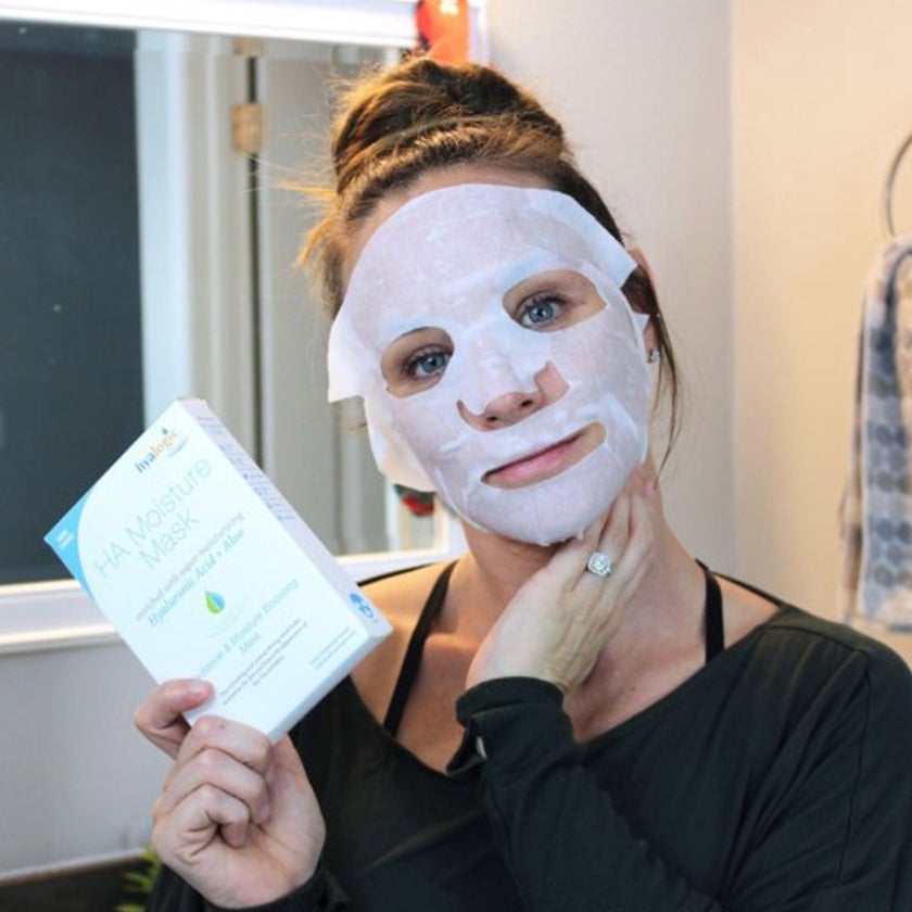 Hyalogic Hyaluronic Acid Radiance And Moisture Boosting Facial Mask, Pack of 4's