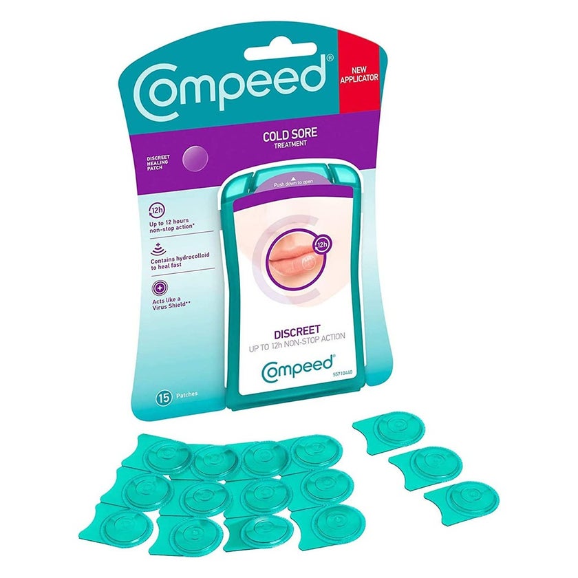 Compeed Discreet Cold Sore Healing Patch, Pack of 15's