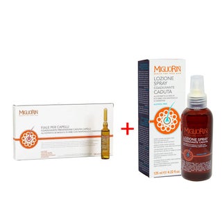 Migliorin Anti-Hair loss Phials 10ml 10's + Alcohol Free Hair Spray 125ml Anti-Hair Loss PROMO PACK
