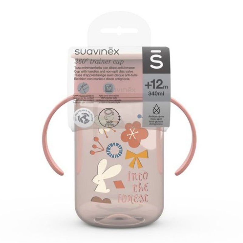 Suavinex 360 Degrees Trainer Cup Forest Pink For Babies L3