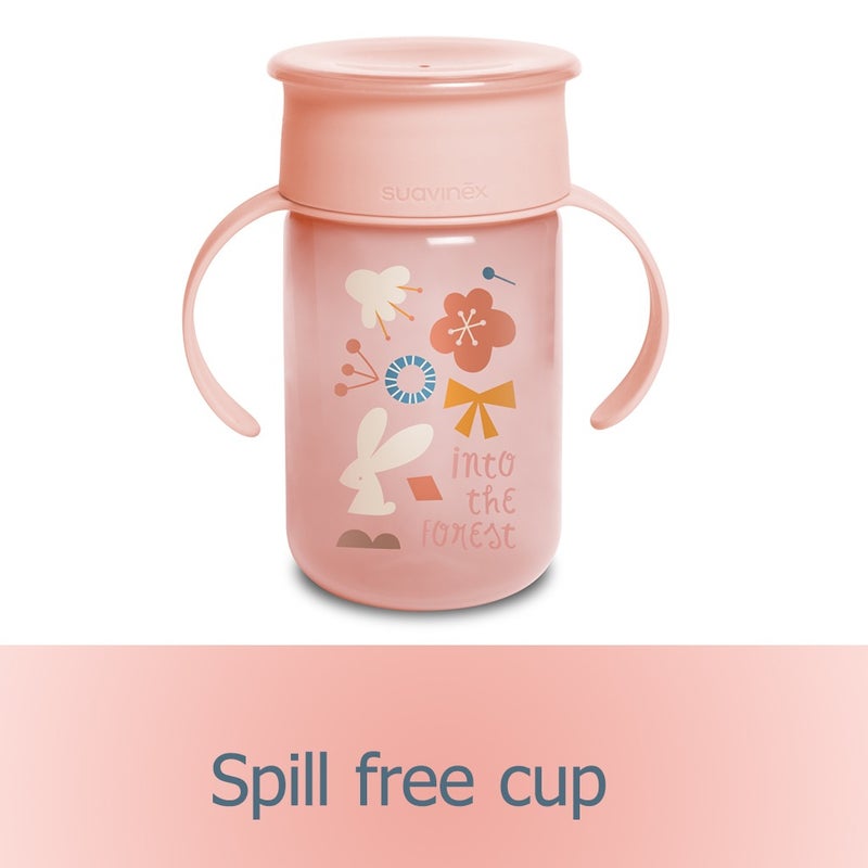 Suavinex 360 Degrees Trainer Cup Forest Pink For Babies L3