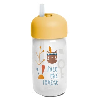 Suavinex Straw Trainer Bottle Forest Yellow For Babies L3
