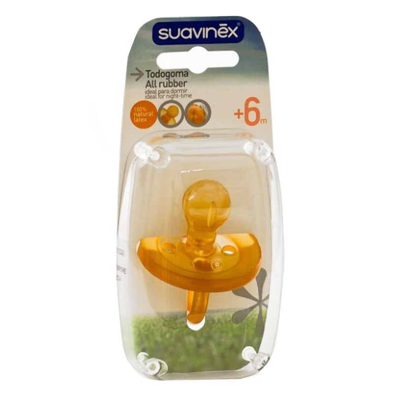 Suavinex All Rubber Natural Soother For 6+ Months Baby