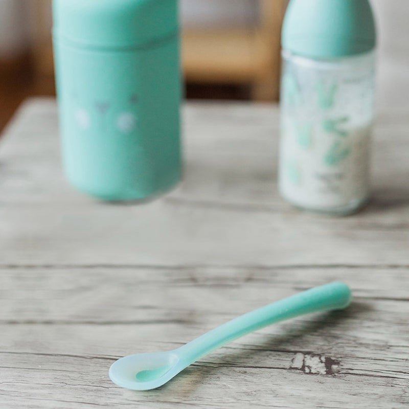 Suavinex Hygge Baby Silicone Spoon Green 1's