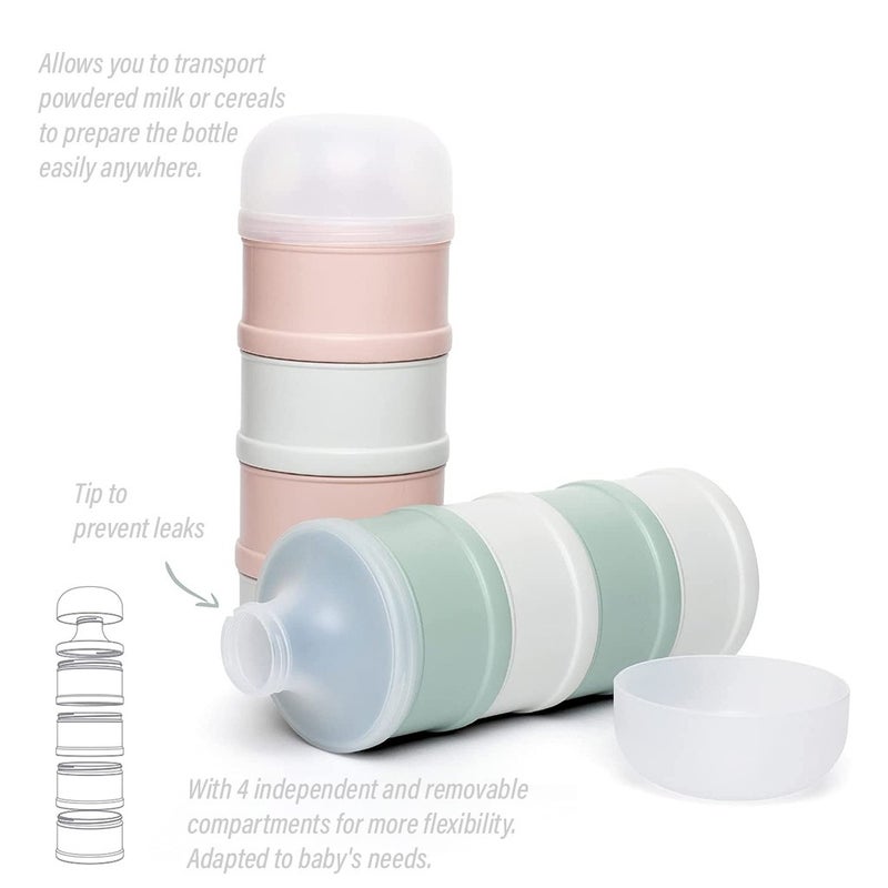 Suavinex Hygge Baby Milk Powder Container - Pink, Pack of 1's