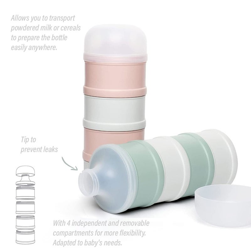 Suavinex Hygge Baby Milk Powder Container - Green, Pack of 1's