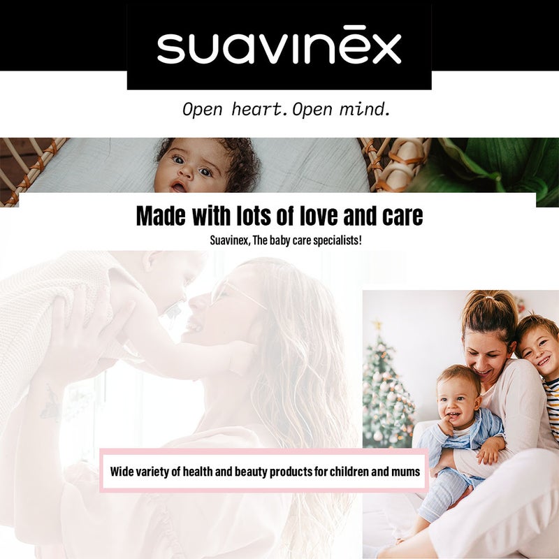 Suavinex Evolution Anatomical Soother For 0-6 Months Baby, Grey Rabbit