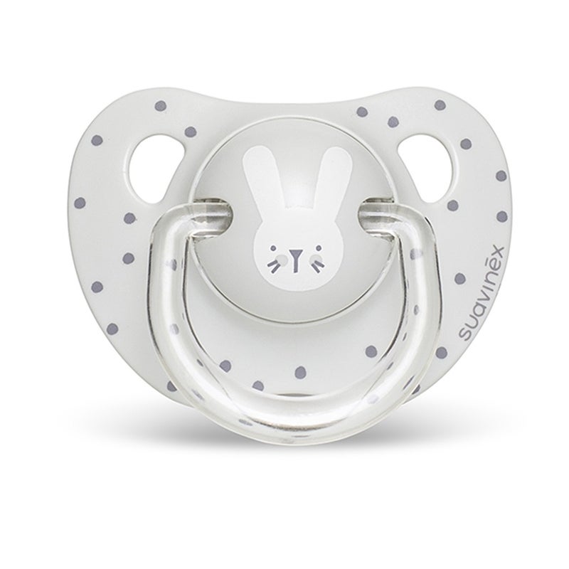 Suavinex Evolution Anatomical Soother Grey Rabbit 18 Months