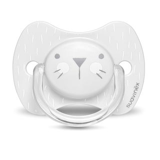 Suavinex Premium Physiological Soother Grey Whiskers 0-6 Month Babies