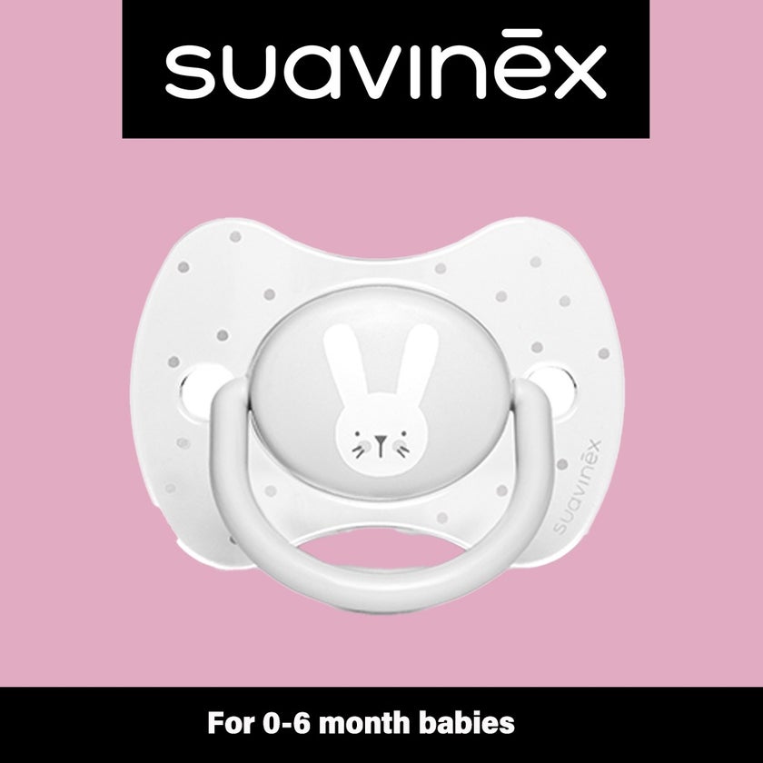Suavinex Premium Physiological Soother Grey Rabbit 0-6 Months