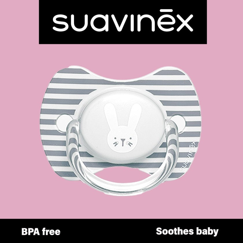Suavinex Premium Physiological Soother Grey Rabbit 6-18 Month