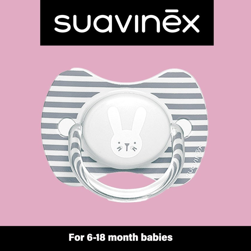 Suavinex Premium Physiological Soother Grey Rabbit 6-18 Month
