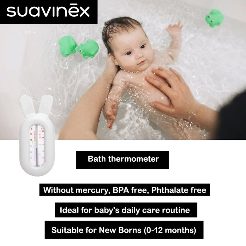 Suavinex Hygge Baby Bathing Thermometer Grey
