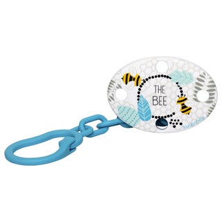 Suavinex Oval Soother Clip Bee Blue For Babies