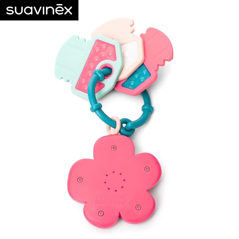 Suavinex Musical Teether Pink For Babies