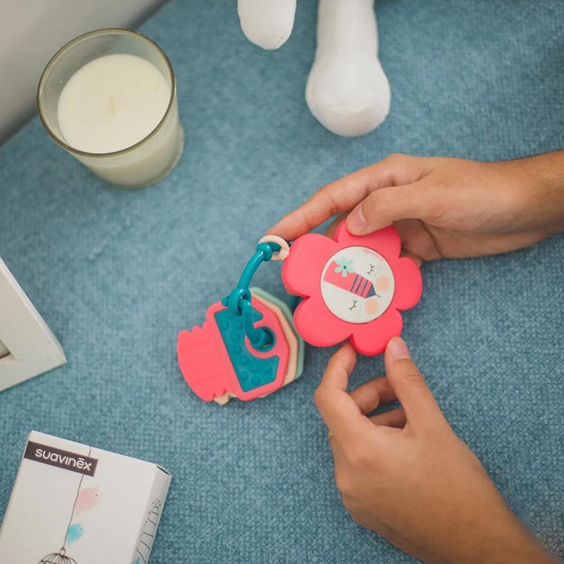 Suavinex Musical Teether Pink For Babies