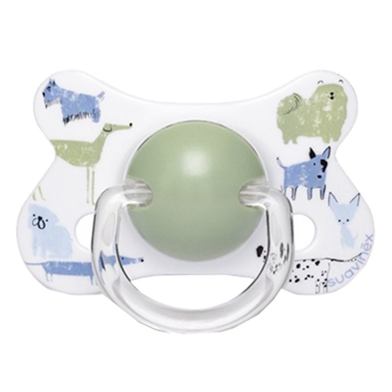 Suavinex Physiological Fusion Soother For 18+ Months Baby - Dogs Blue Green, Pack of 2's