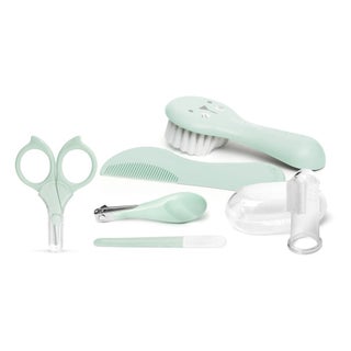 Suavinex Complete Portable Essential Care & Grooming Manicure Set For Baby, Green, Pack of 6 Pieces
