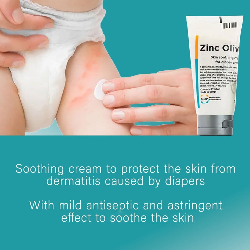 Zinc Olive Skin Soothing Cream For Diaper Area 75g