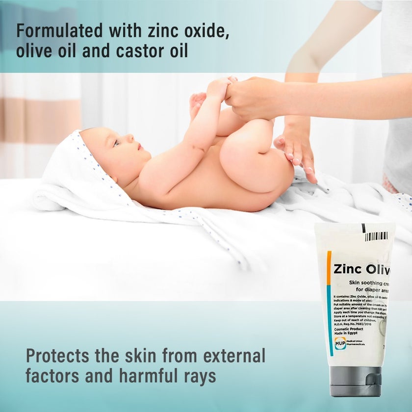 Zinc Olive Skin Soothing Cream For Diaper Area 75g