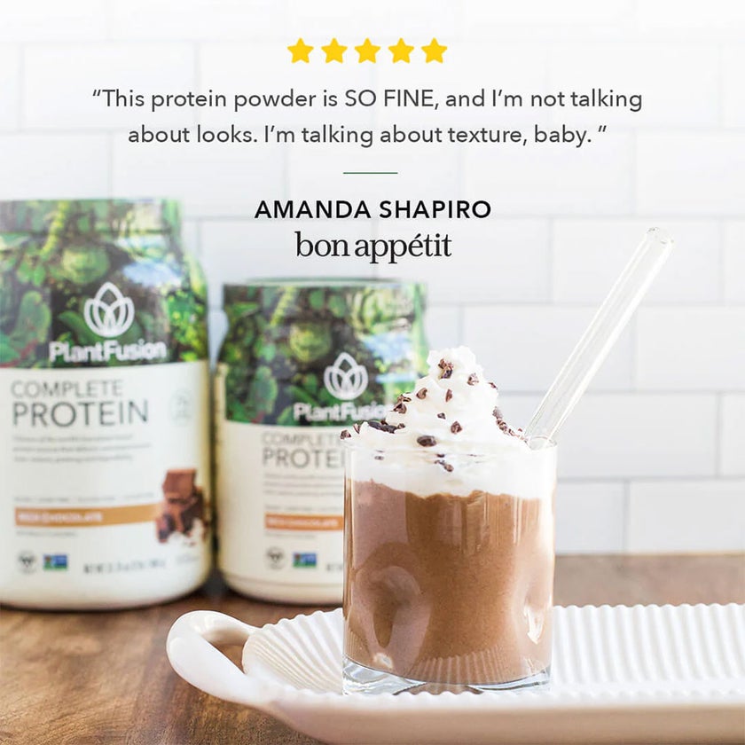 PlantFusion Complete Plant Protein Powder Rich Chocolate 1Lbs