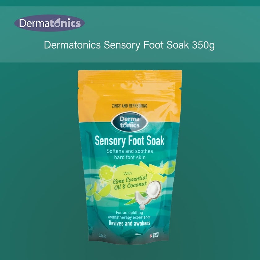 Dermatonics Sensory Foot Soak With Lime Essential Oil And Coconut 350g