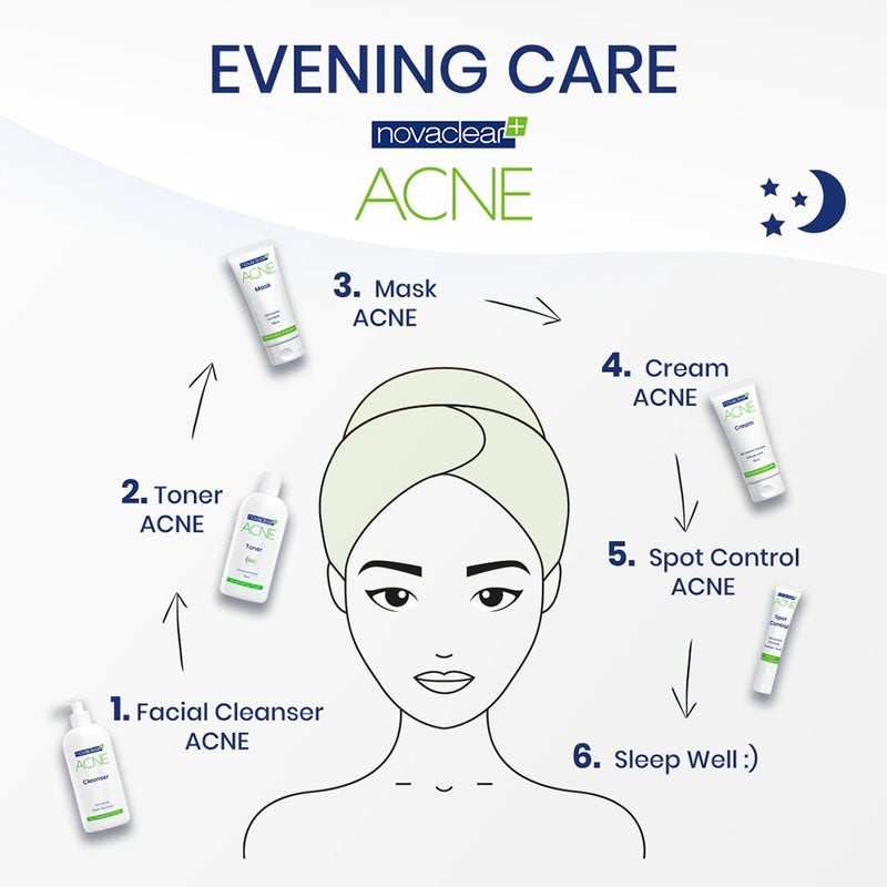 Novaclear Acne Cream With Salicylic Acid For Oily And Acne Prone Skin 40ml