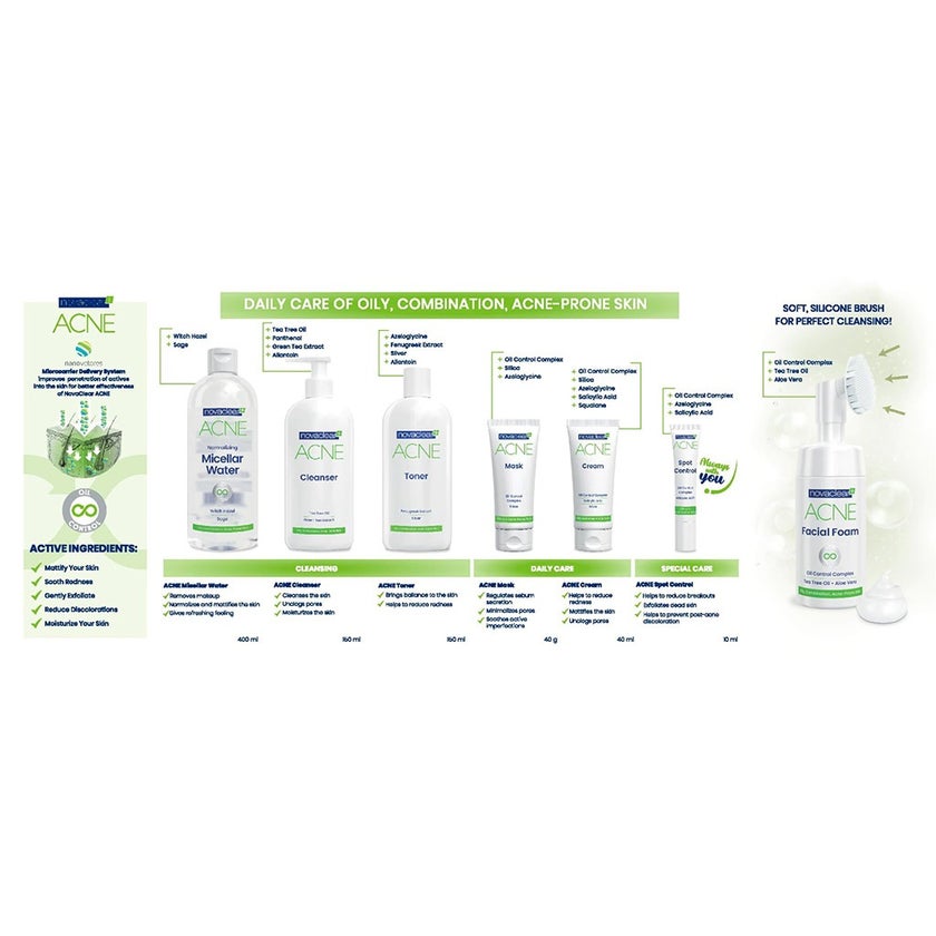 Novaclear Acne Spot Oil Control With Salicylic Acid For Oily And Acne-Prone Skin 10ml