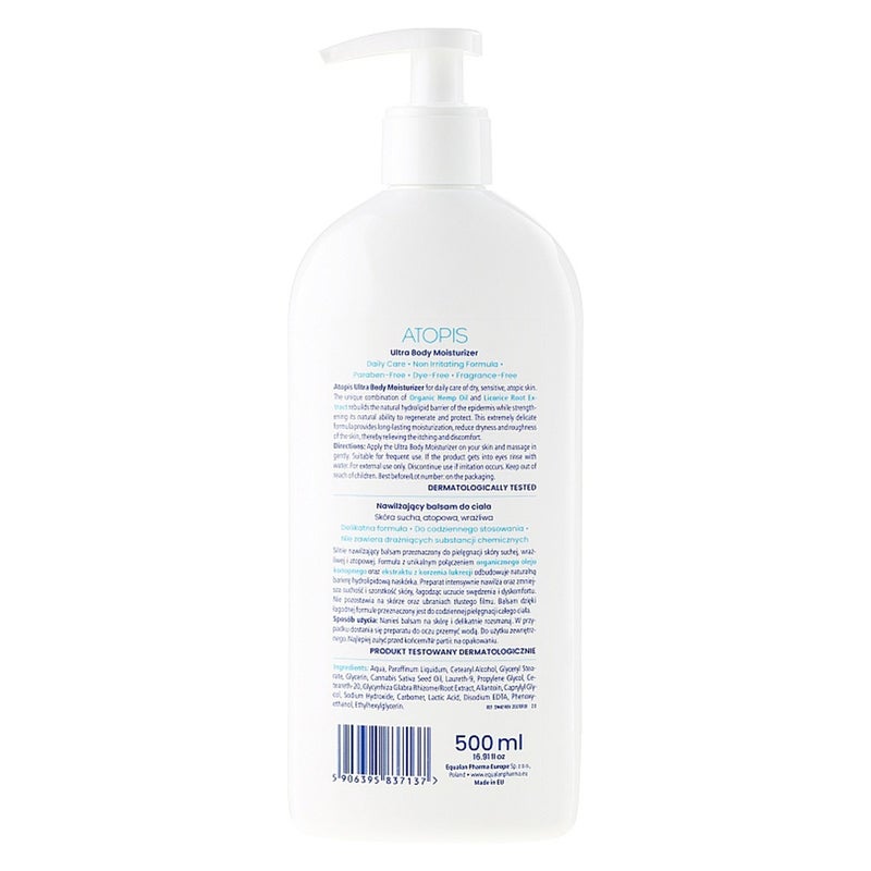 Novaclear Atopis Ultra Body Moisturizer Lotion For Dry, Atopic & Sensitive Skin 500ml
