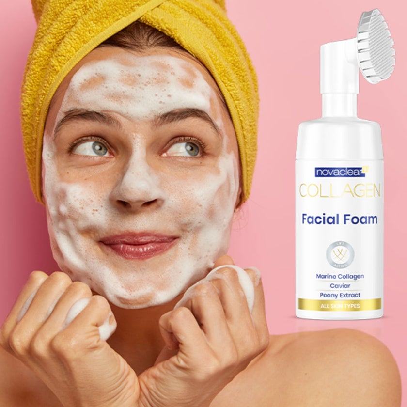 Novaclear Collagen Cleansing Facial Foam For All Skin types 100ml
