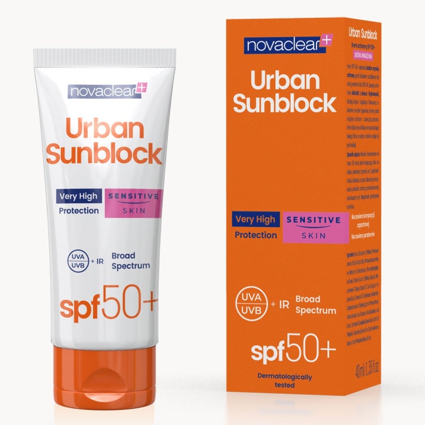 Novaclear Urban Sunblock SPF 50+ Cream For Sensitive Skin 40ml