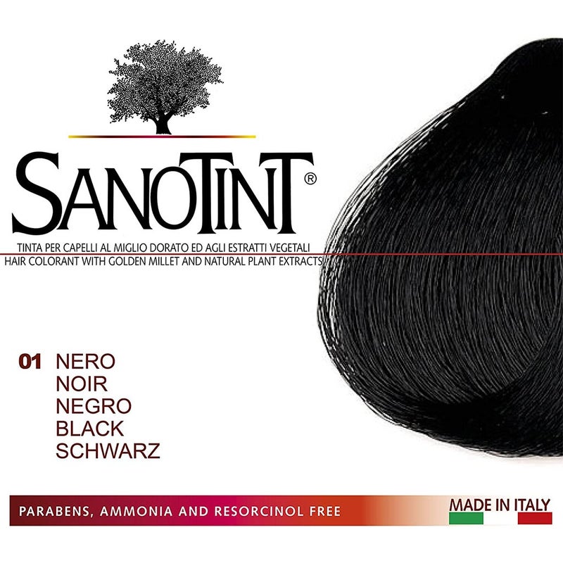 Sanotint Classic Ammonia Free Hair Color 01 Black 125ml