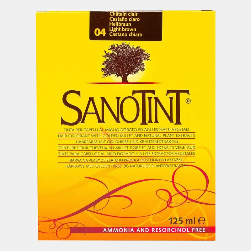 Sanotint Classic Ammonia Free Hair Color 04 Light Brown 125ml