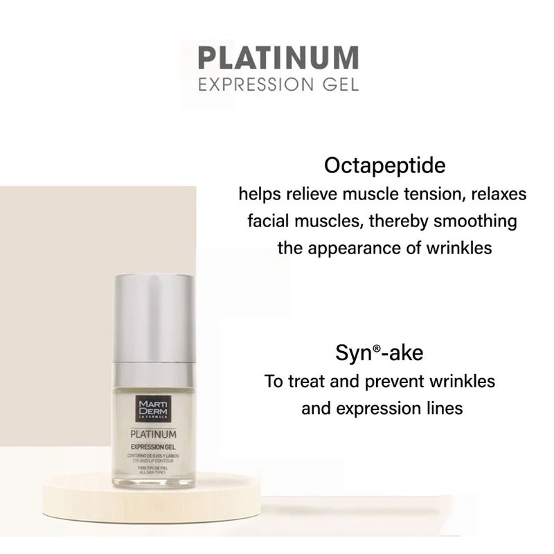 Marti Derm Platinum Expression Eye And Lip Contour Gel 15ml