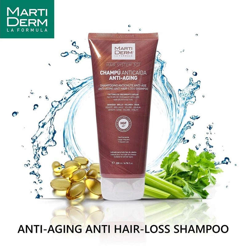 Marti Derm Hair System Antisebum Anti-Hair Loss Shampoo 200ml