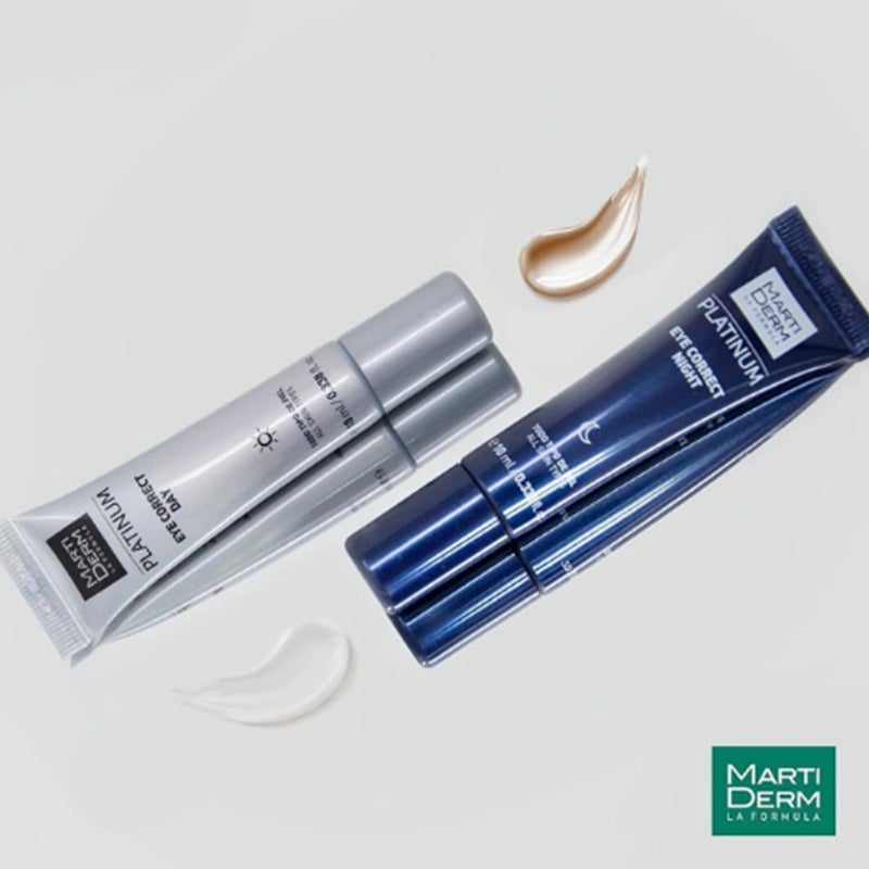 Marti Derm Platinum Eye Correct Day and Night Cream Combo 2 × 10ml 