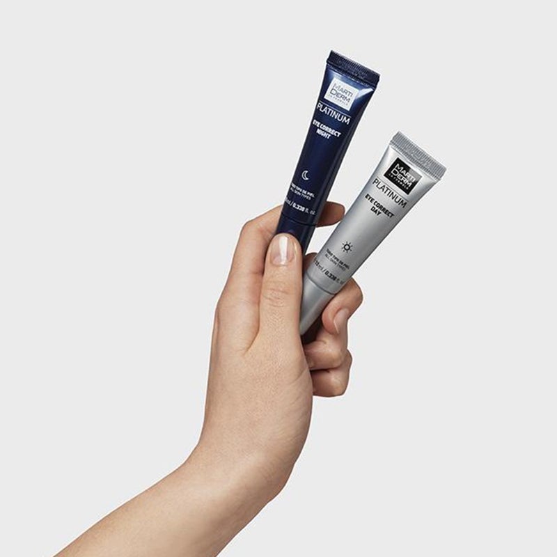 Marti Derm Platinum Eye Correct Day and Night Cream Combo 2 × 10ml 