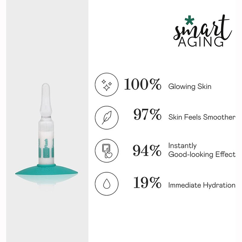 Marti Derm The Originals Flash Ampoules With Immediate Anti-fatigue & Skin Illuminating effect 5 × 2ml