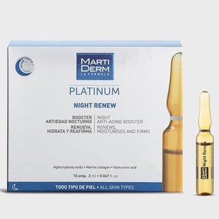 Marti Derm Platinum Night Renew Anti-aging Booster Ampules 10 × 2ml