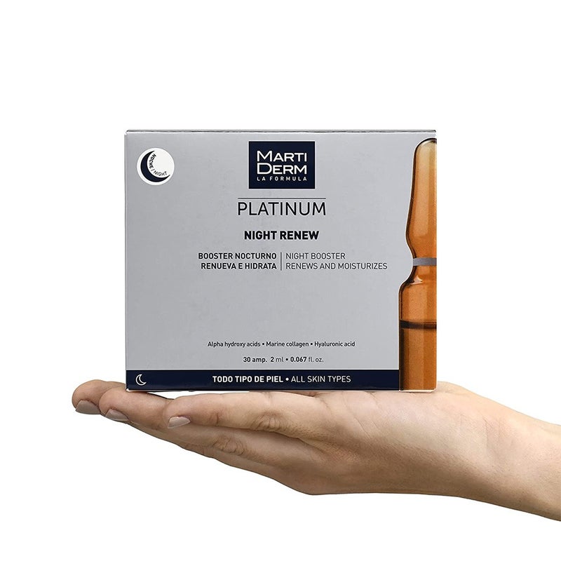 Marti Derm Platinum Night Renew Anti-aging Booster Ampules 10 × 2ml